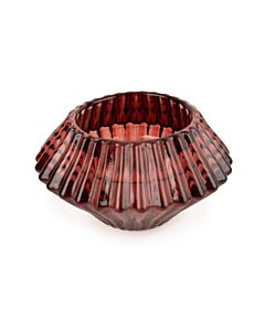 Candlelight Diamond Candleholder - Red
